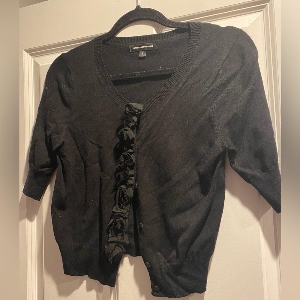 Express Black Women’s Cardigan Sweater Sz S